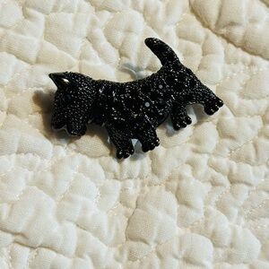 Black Dog Brooch